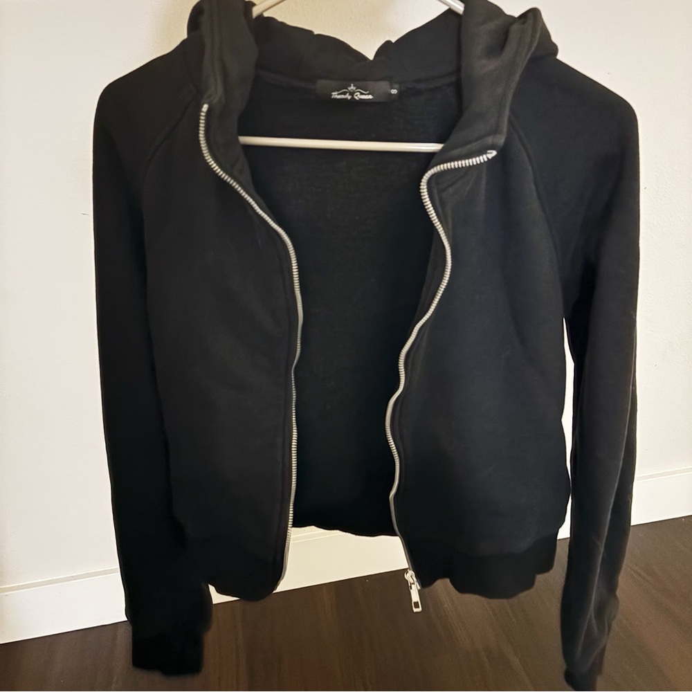 Black Zip-Up Hoodie